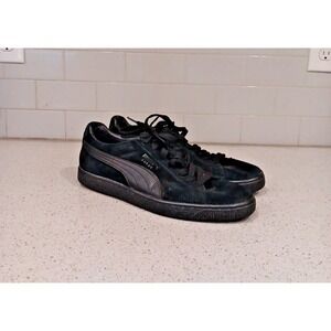 Puma Classic Black Suede Shoe Mens 11.5